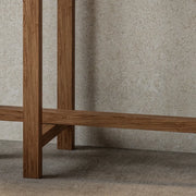 Rustic Stain Resistant Solid Wood Entryway Console Table