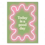 Wavy Pop Sage Green Canvas Posters