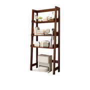 Scandinavian Narrow Ladder Vertical Corner Wood Bookshelf