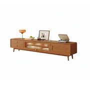 Scandinavian Natural Wood Cabinet Drawers TV Stand