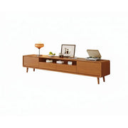 Scandinavian Natural Wood Cabinet Drawers TV Stand