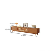 Scandinavian Natural Wood Cabinet Drawers TV Stand