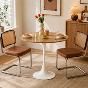Scandinavian Round Wood Natural Dining Table