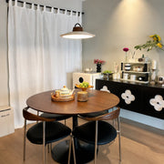 Scandinavian Round Wood Natural Dining Table