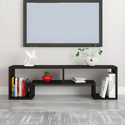 Scandinavian Wood Color Open Shelving TV Stand