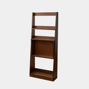 Scandinavian Wood Vertical Open Back Ladder Bookshelf