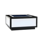 Simple White Solar Cube Outdoor Pillar Lamp