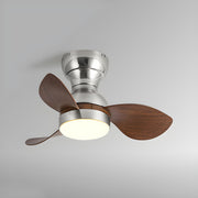 Simple Kids Room 3 Blade Small Ceiling Fan With Light