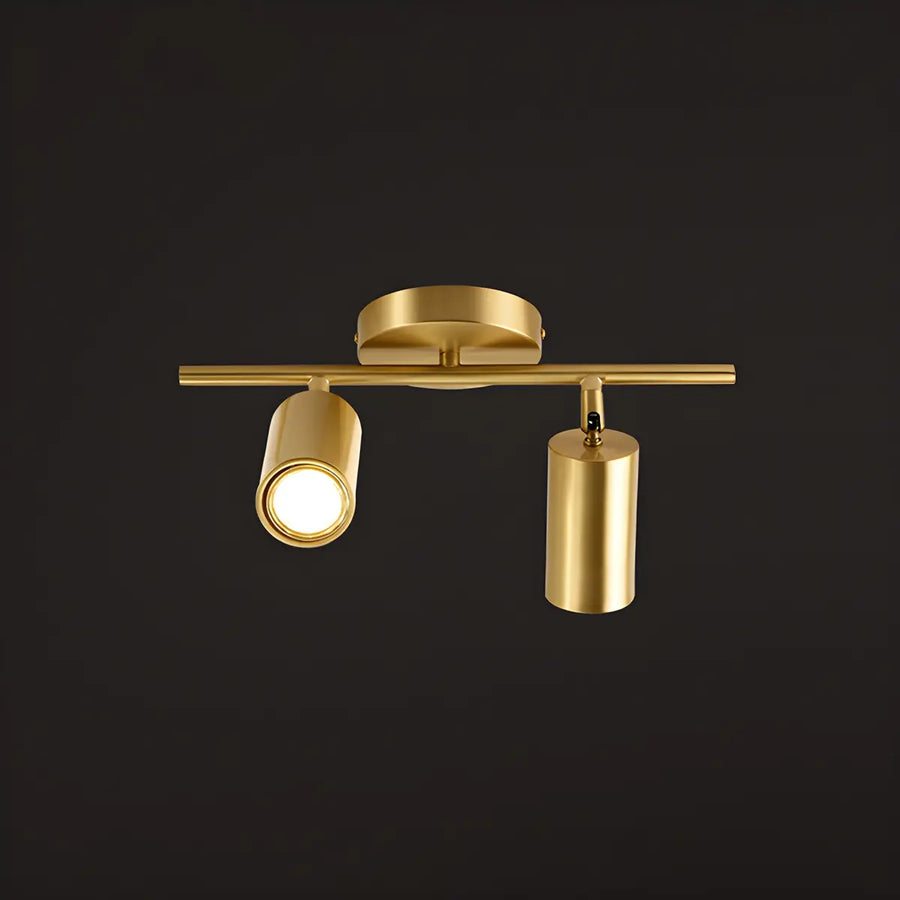 Simple Semi-Flush Cylinder Spotlight Fixed Track Light