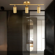 Simple Semi-Flush Cylinder Spotlight Fixed Track Light