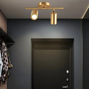 Simple Semi-Flush Cylinder Spotlight Fixed Track Light