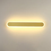 Simple Slim Vertical Gold LED Vanity Wall Light