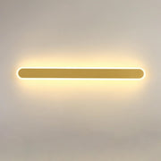 Simple Slim Vertical Gold LED Vanity Wall Light