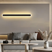 Simple Slim Vertical Gold LED Vanity Wall Light