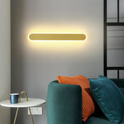 Simple Slim Vertical Gold LED Vanity Wall Light
