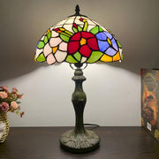 Simple Tiffany Style Dome Stained Glass Table Lamp