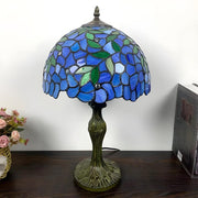 Simple Tiffany Style Dome Stained Glass Table Lamp