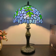 Simple Tiffany Style Dome Stained Glass Table Lamp