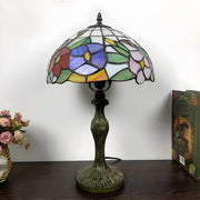 Simple Tiffany Style Dome Stained Glass Table Lamp