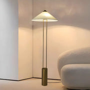 Simple White Cone Metal LED Modern Floor Lamp
