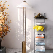 Simple White Cone Metal LED Modern Floor Lamp