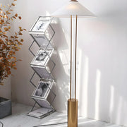 Simple White Cone Metal LED Modern Floor Lamp