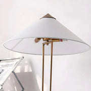Simple White Cone Metal LED Modern Floor Lamp