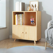 Simple Wood Closed Back Horizontal Organizer Bookcase