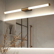 Sleek Modern Gold Linear LED Vanity Wall Light