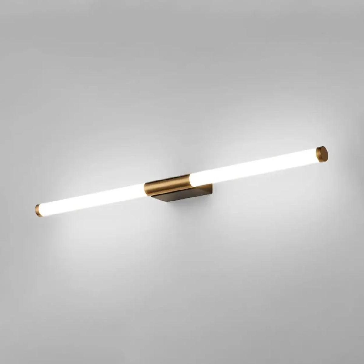 Sleek Modern Gold Linear LED Vanity Wall Light
