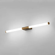 Sleek Modern Gold Linear LED Vanity Wall Light