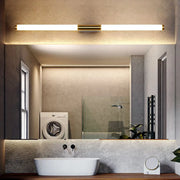 Sleek Modern Gold Linear LED Vanity Wall Light