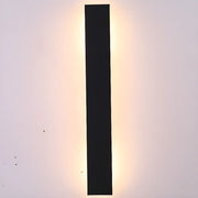 Slim Modern Black Vertical Outdoor LED Wall Light