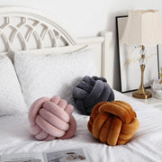 Sleepwyn Nordic Woven Knot Ball Pillow