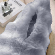 Sleepwyn Faux Rabbit Fur Bubble Velvet Pillow Cover