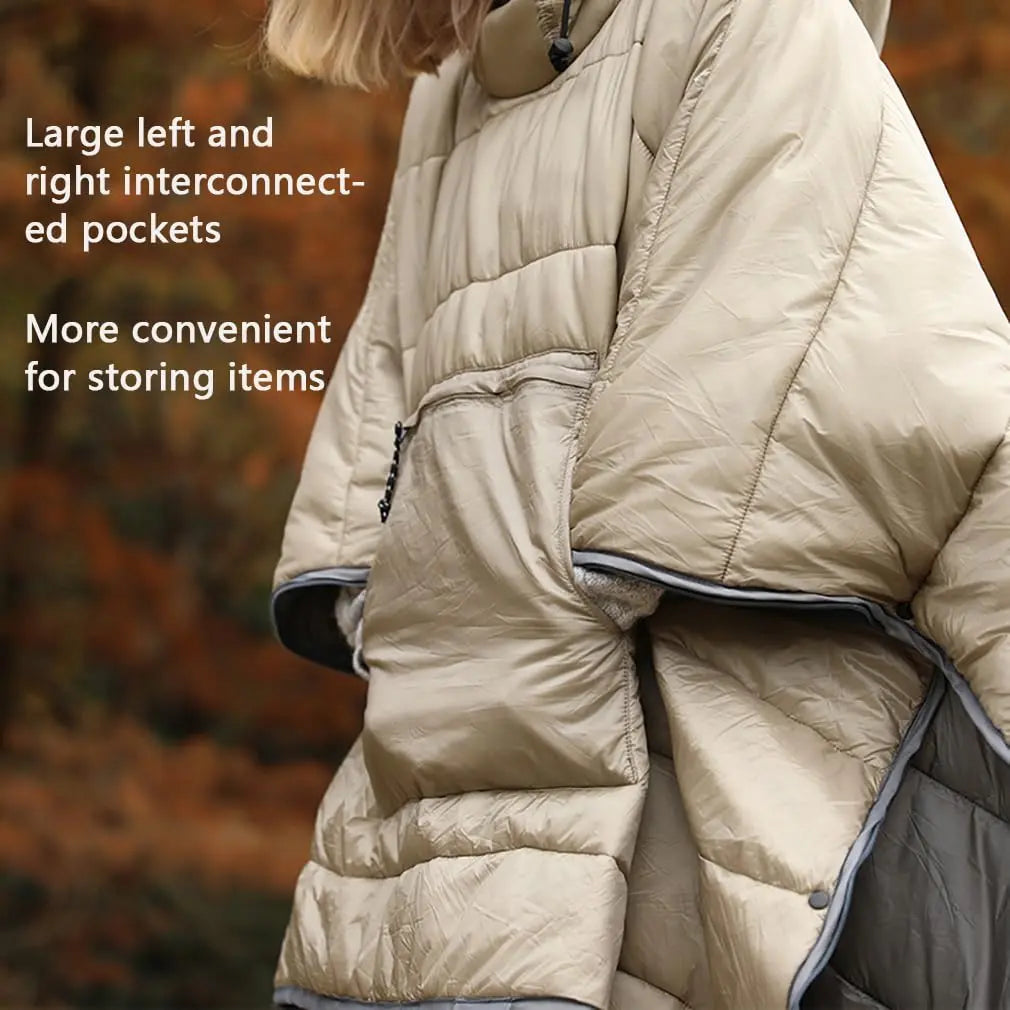Sleepwyn Hooded Camping Blanket Poncho