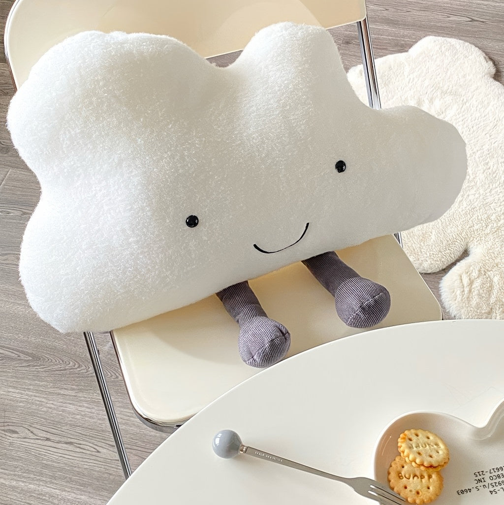 Happy Cloud Plush Throw Pillow