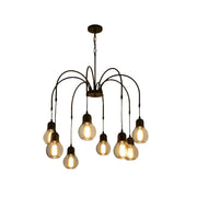 Spider Mesh Large Multi-Light Edison Bulb Chandelier