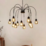 Spider Mesh Large Multi-Light Edison Bulb Chandelier