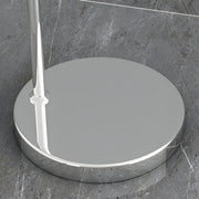 Stylish Adjustable Chrome Dome and Arc Floor Lamp