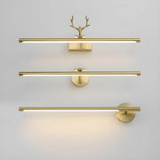 Stylish Brushed Gold Antler Art Vanity Wall Light