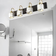 Stylish Cylinder Clear Crystal Bathroom Vanity Light