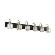 Stylish Cylinder Clear Crystal Bathroom Vanity Light