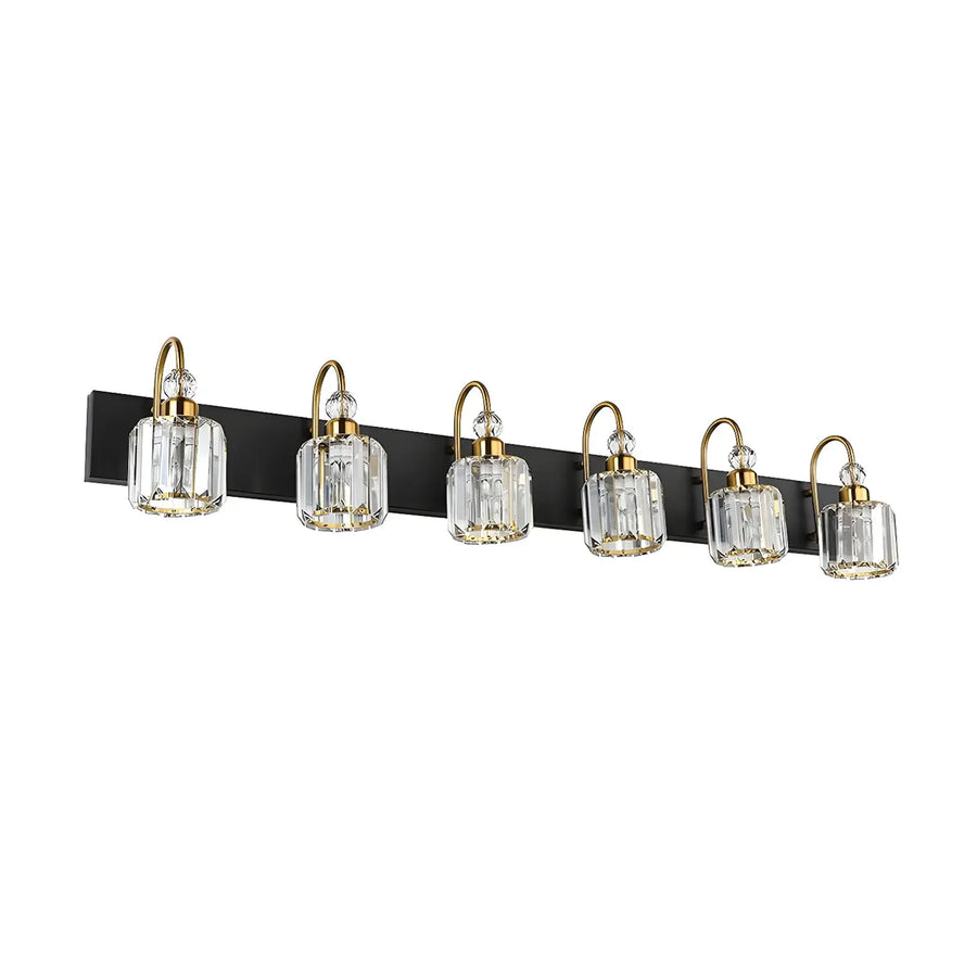 Stylish Cylinder Clear Crystal Bathroom Vanity Light