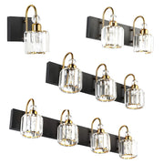 Stylish Cylinder Clear Crystal Bathroom Vanity Light