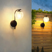 Stylish Globe Outdoor Bi-pin Small Wall Light Black