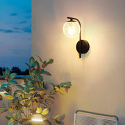 Stylish Globe Outdoor Bi-pin Small Wall Light Black