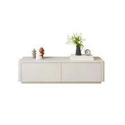 Stylish Milk Cocoa Wooden TV Stand with Drawers