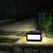 Minimalist Rectangular Cube Solar Outdoor Path Pillar Light
