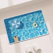 Summer Pool Rubber Bath Mat